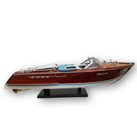 Super Riva Aquarama Lamborghini 50 cm – drewniany model luksusowej, włoskiej łodzi motorowej